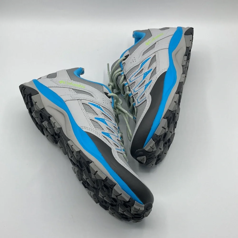 NWT Columbia Wayfinder Outdry Blue Grey Hiking Outdoor Low Top Sneakers …